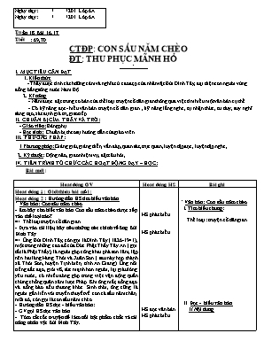 Giáo án môn Ngữ văn Lớp 6 - Tuần 18